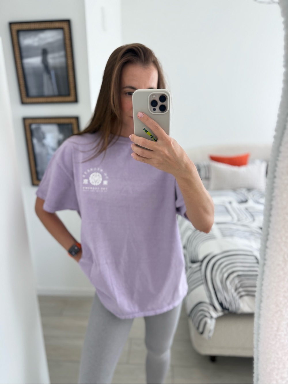 New Look Lavender Graphic Short Sleeve Tee